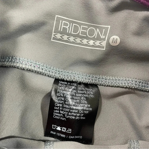 New Irideon Kids Synergy Riding Tight Breeches Dove Grey Raspberry - Picture 4 of 6